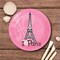 8 Ct. Perfectly Paris Eiffel Tower Dessert Plates 7" Pink Paper Plates for Paris-Themed Party